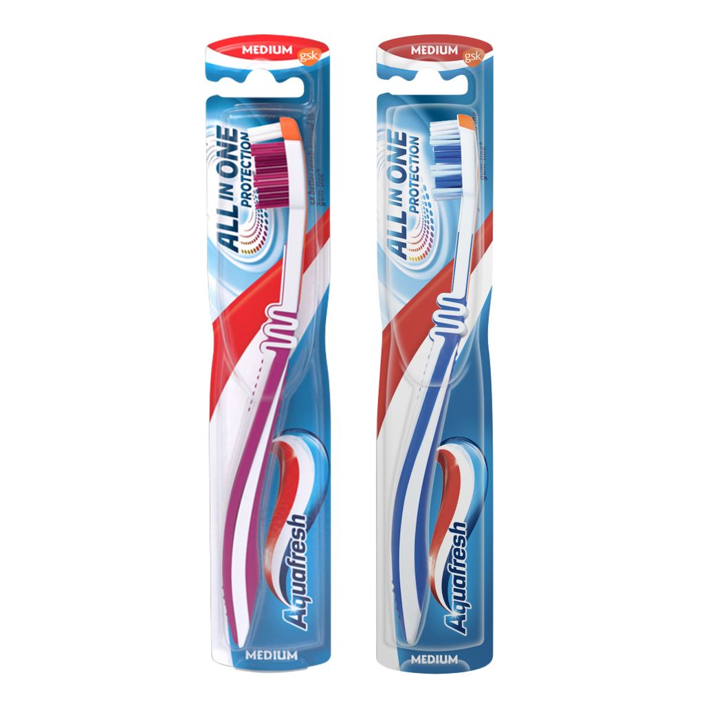 Aquafresh All-in-One Protection зубная щетка, щетка зубная, 1 шт.