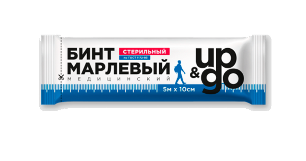 фото упаковки Бинт марлевый медицинский UP&GO