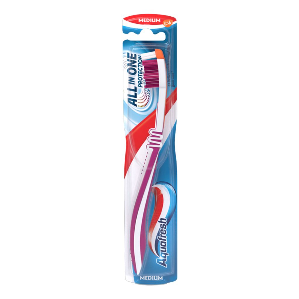 Aquafresh All-in-One Protection зубная щетка, щетка зубная, 1 шт.