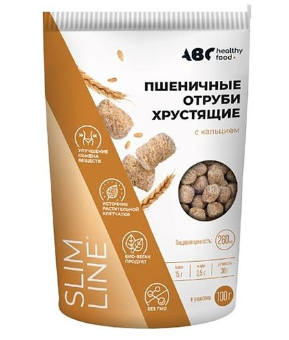 фото упаковки ABC Healthy Food Отруби пшеничные хрустящие