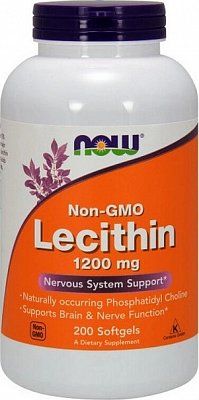 NOW Lecithin Лецитин, 1200 мг, капсулы, 200 шт.