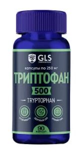 GLS Триптофан 500, 250 мг, капсулы, 90 шт.