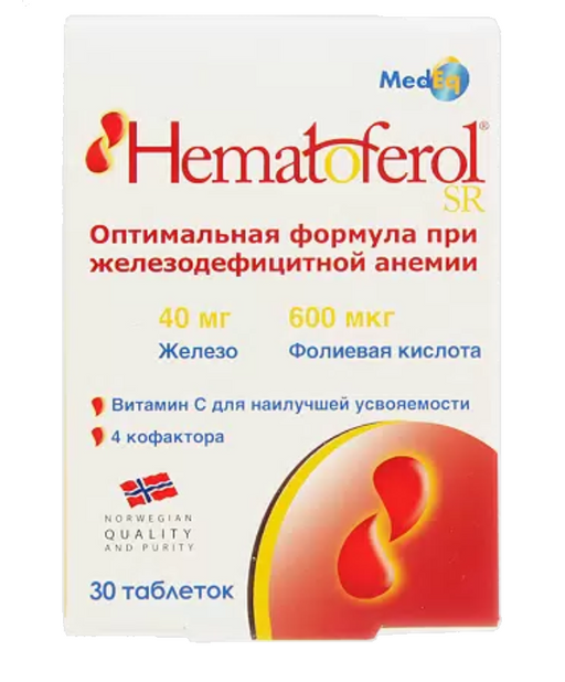 Гематоферол-СР, таблетки, 30 шт.