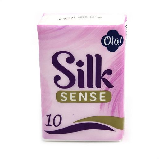 Ola! Silk Sense Luxe платки носовые бумажные, трехслойные, 10 шт.