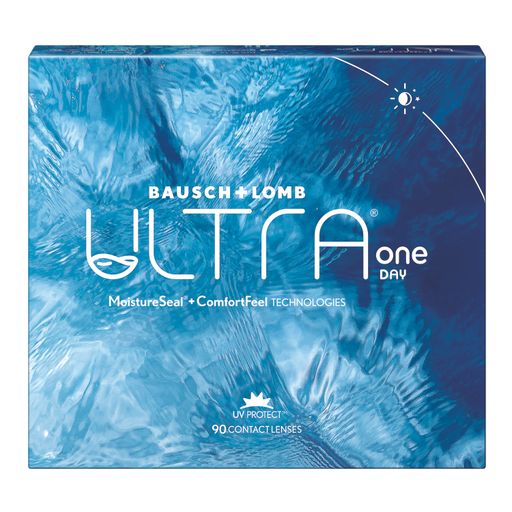Ultra One Day Мягкие контактные линзы, -1.00, 8.6, 90 шт.
