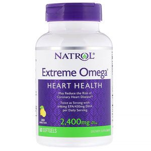 Natrol Extreme Omega, 2400 мг, капсулы, 60 шт.