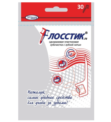 Dr Steve зубочистка с нитью, 30 шт.