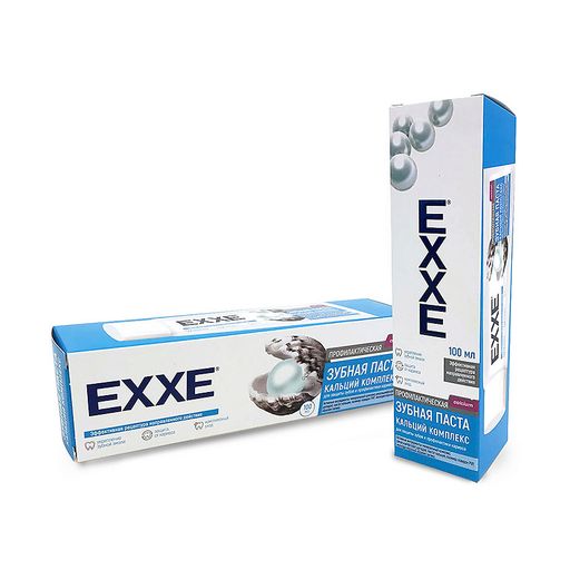 Exxe Кальций комплекс Зубная паста от кариеса, паста зубная, 100 мл, 1 шт.