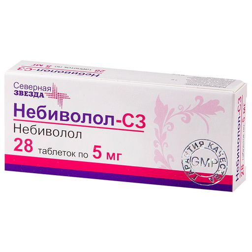 Небиволол-СЗ, 5 мг, таблетки, 28 шт.