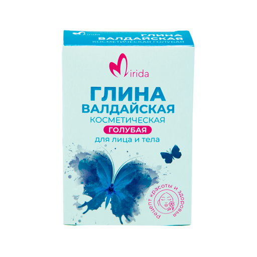 Mirida Глина косметическая голубая Валдайская, глина косметическая, 100 г, 1 шт.