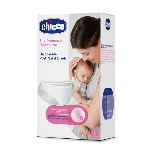 Chicco Трусики послеродовые одноразовые, р.46-48, 4 шт.