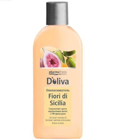 Doliva ополаскиватель Fiori di Sicilia для окрашенных волос, бальзам для волос, для окрашенных волос, 200 мл, 1 шт.