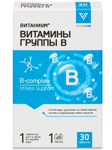 Витамины группы B Витаниум, таблетки, 30 шт.